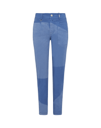 KICK OFF: Pantaloni blu cobalto con trattamento 