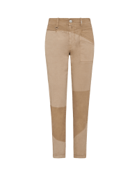 KICK OFF: Pantaloni marroni con trattamento 