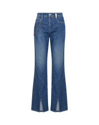 PROGRESS: Flared jeans with split hem