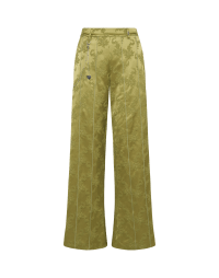 QUANDARY: Lime green jacquard pants with floral pattern