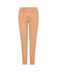 KEEP UP: Pantaloni in cotone e lyocell color arancione pastello