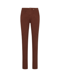 WISE UP: Brown slim pant with curved leg seams