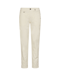 KICK OFF: Jeans A-gender in velluto stretch avorio