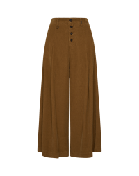 LAVISH: Wide leg pants in fawn corduroy