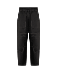 LAUNCH: Pantaloni multi pannello in raso nero