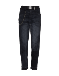 NAVIGATE: Jeans modello Heritage multi pannello in denim nero