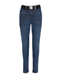VESPA: Heritage style skinny-fit jeans with diagonal seams