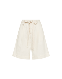 ALTOGETHER: Bermuda beige con cintura annodabile