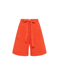 ALTOGETHER: Orange high waisted bermuda with tie-belt