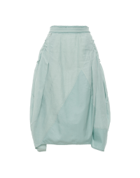 WONDER-FUL: Mint green skirt with gathered side panels