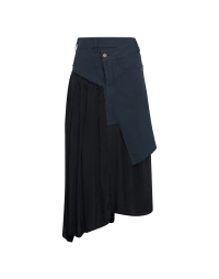GENEROSITY: Deconstructed jeans skirt in cotton and cupro
