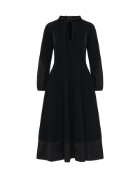 ANTICIPATION: Black dress in matelassé jersey