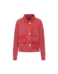 VENTURE: Work jacket in faded and shaded red twill