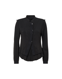 PROMISING: Stand collar shirt jacket with double hem