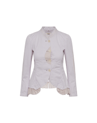 ATTRACT: Multi panel heritage style jacket in washed lilac cotton