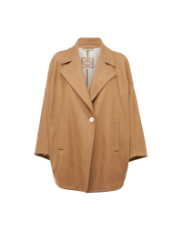 OVERTURN: Cappotto corto color cammello