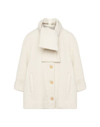 RHYTHM: Cream short raglan sleeve coat with 
