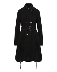 CARLITO: Fit and flare black padded coat