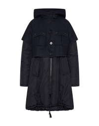 ALIGNMENT: Double layered parka in wool and nylon