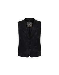 IMAGINARY: Fitted waistcoat with devoré floral pattern