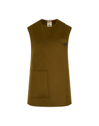 TIMIDITY: Gilet color ottone in lana e cashmere