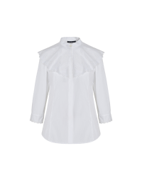 NOON: Ivory embroidered poplin shirt
