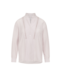 DESIRABLE: Camicia in popelin lilla con pettorina
