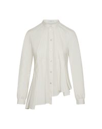BEGUILE: Raglan sleeve shirt with full flared asymmetric hem