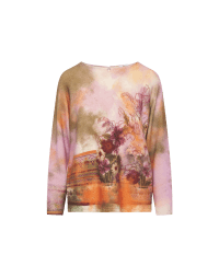 ON IMPULSE: Floral sweater with buttoning at back