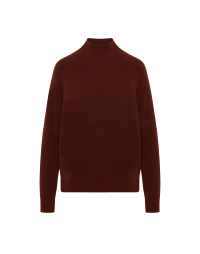 WIND UP: A-gender dark cinnamon red alpaca mix sweater
