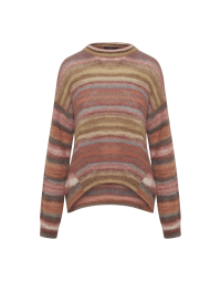 POSITIVITY: Alpaca sweater in multicoloured yarns