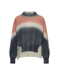 SILENT: Boxy fit sweater with airbrushed stripes