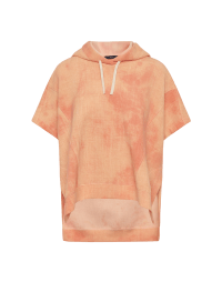 SHAKE-UP: Oversized hoodie in ‘washed’ orange cotton