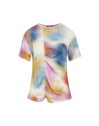 AMAZE: Short sleeve t-shirt with multicolour ‘blurred’ pattern