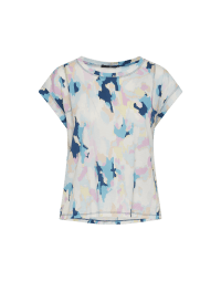 SEEMINGLY: T-shirt in jersey stampato blu, azzurro e rosa