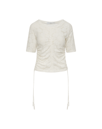 STITCH: Jersey top with ruched-up sides