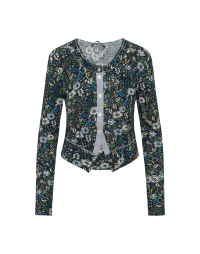 IMAGINE: Navy cardigan with multi-colour floral print