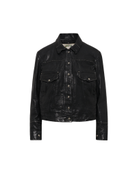 DECLARE: Black leather jeans- style jacket