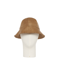 HAT-TRICK: Bucket hat in soft shiny raffia