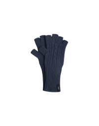 RESISTANCE: Fingerless gloves in dusty blue wool
