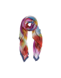 MIRAGE: Scarf with multi-colour ‘blurred’ pattern