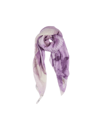 TRACERY: Scarf with an fuchsia and pink floral photo print
