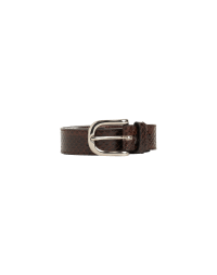 ALLEGIANCE: Bronze narrow belt in snakeskin