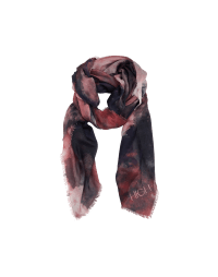 IMAGINATION: Silk modal scarf with magenta and blue 