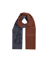 UNFOLD: Extra long narrow scarf in double sided wool