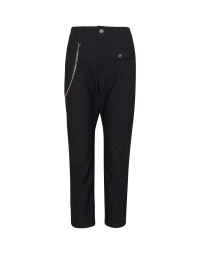 HYPER: Tapered leg pant in pinstripe jersey