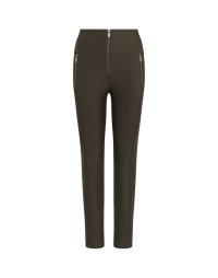 MINIMALIST: Pantalone in costina color fango