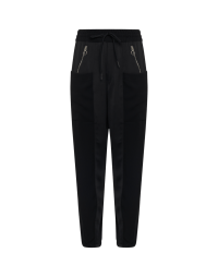 HOPSCOTCH: Black multi-pocket jogger pants