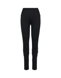 ONE-WAY: Skinny fit pants in black tech jersey