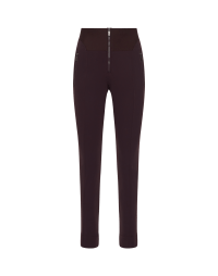 MINIMALIST: Pantalone con fascia in vita a costine e zip